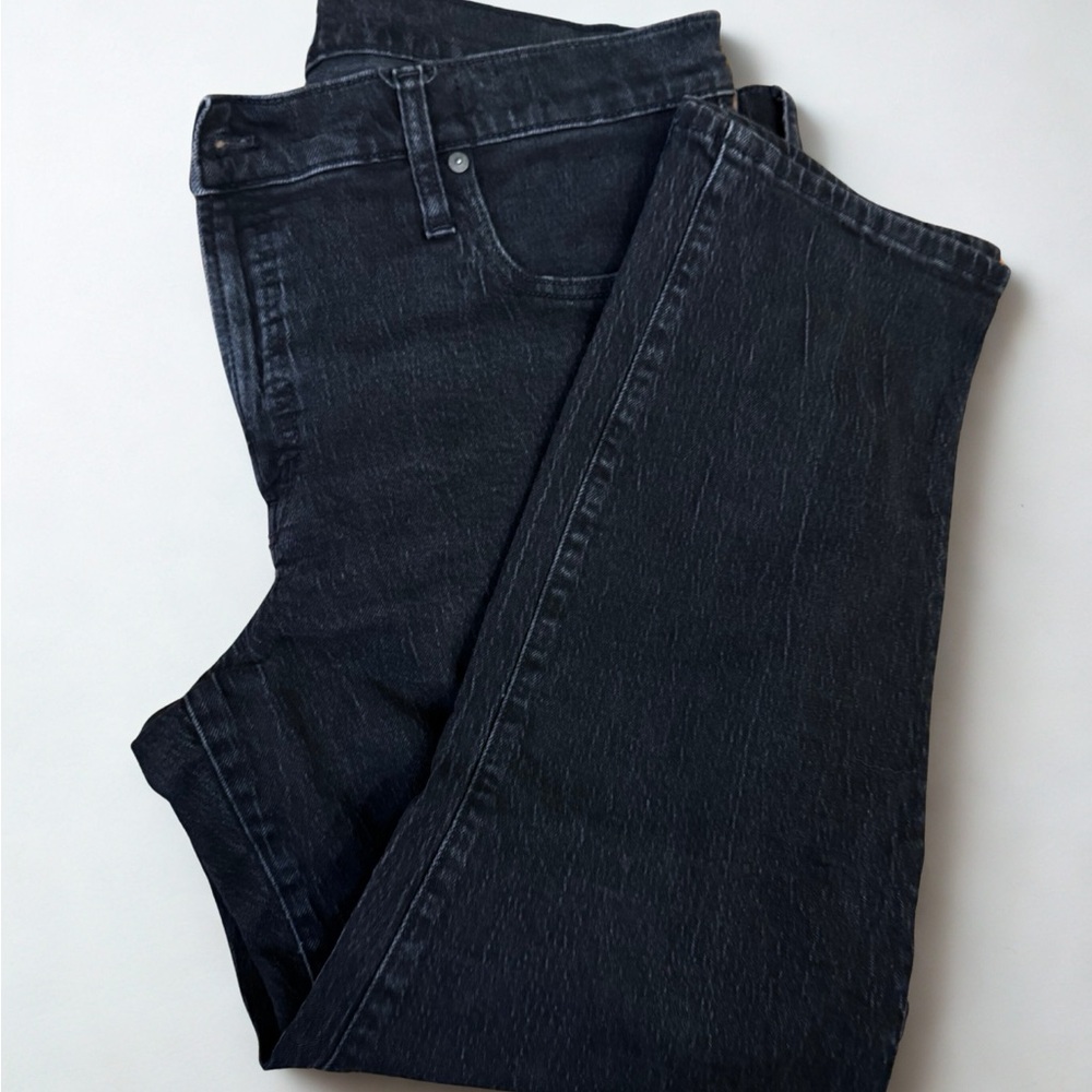 Madewell Mid-rise Perfect Vintage Black Denim Jeans, size 33